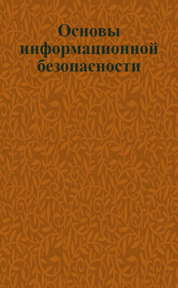 Основы информационной безопасности : электронное учебное пособие