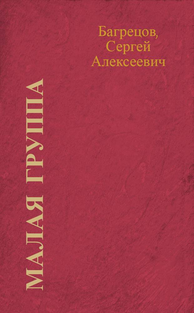 Малая группа : структура, отношения, лидерство : (учебное пособие) : для студентов высших учебных заведений, обучающихся по специальности "Эргономика"