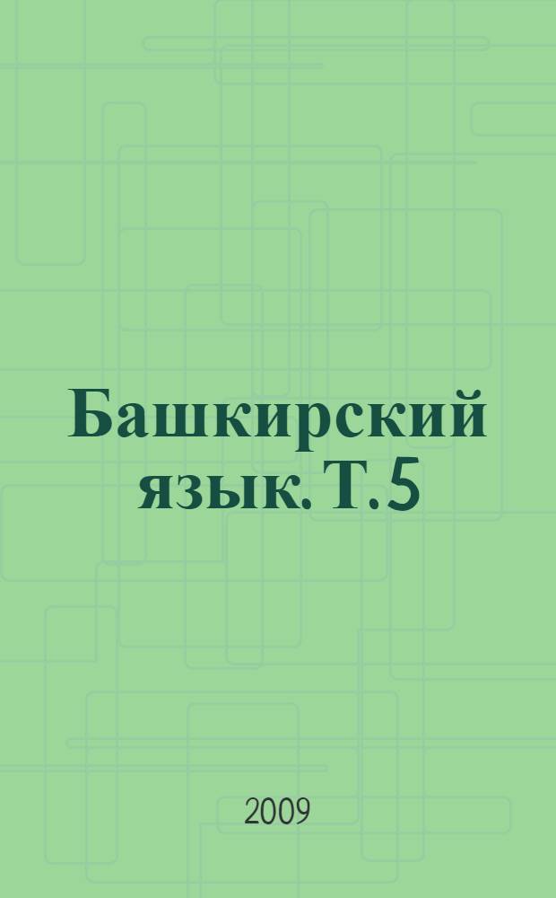 Башкирский язык. Т. 5 : Стилистика