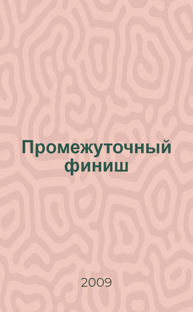 Промежуточный финиш : стихи