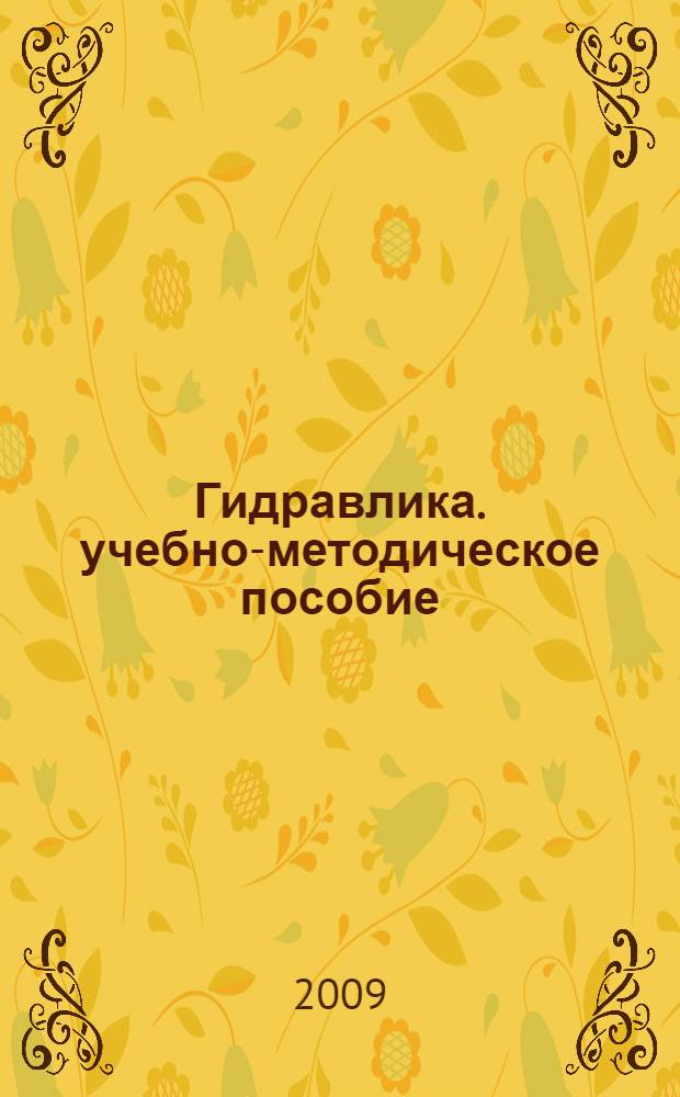 Гидравлика. учебно-методическое пособие