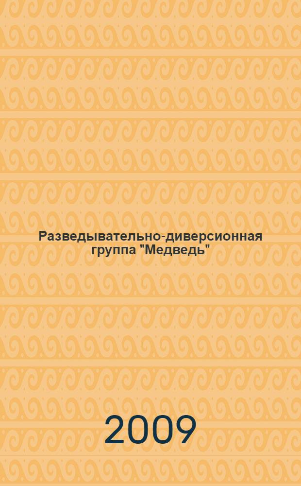 Разведывательно-диверсионная группа "Медведь" : роман