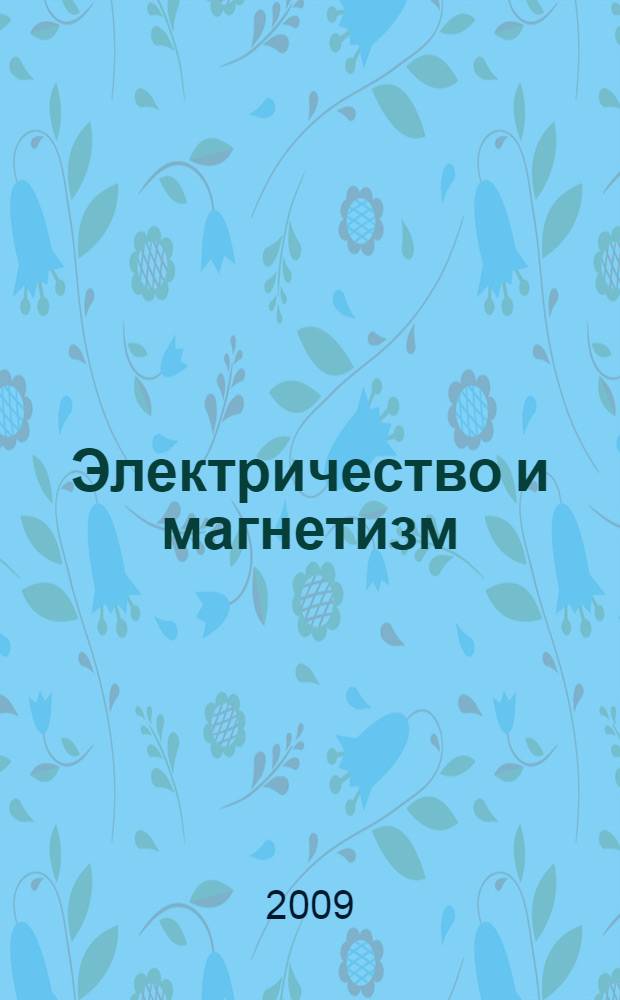 Электричество и магнетизм : курс лекций