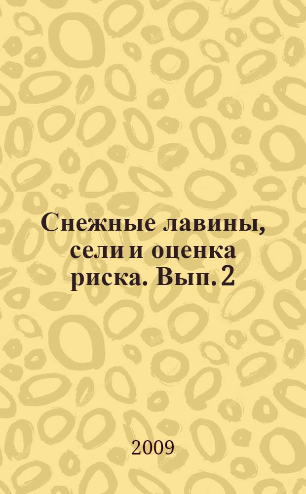 Снежные лавины, сели и оценка риска. Вып. 2