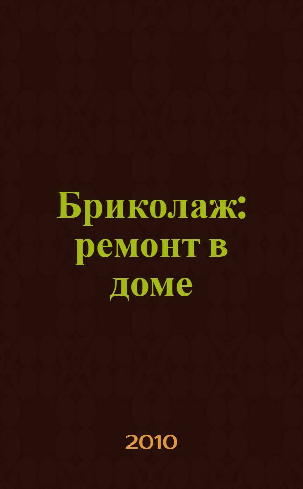 Бриколаж: ремонт в доме : перевод с французского