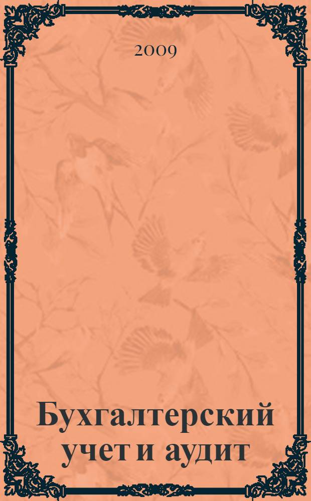 Бухгалтерский учет и аудит : учебное пособие