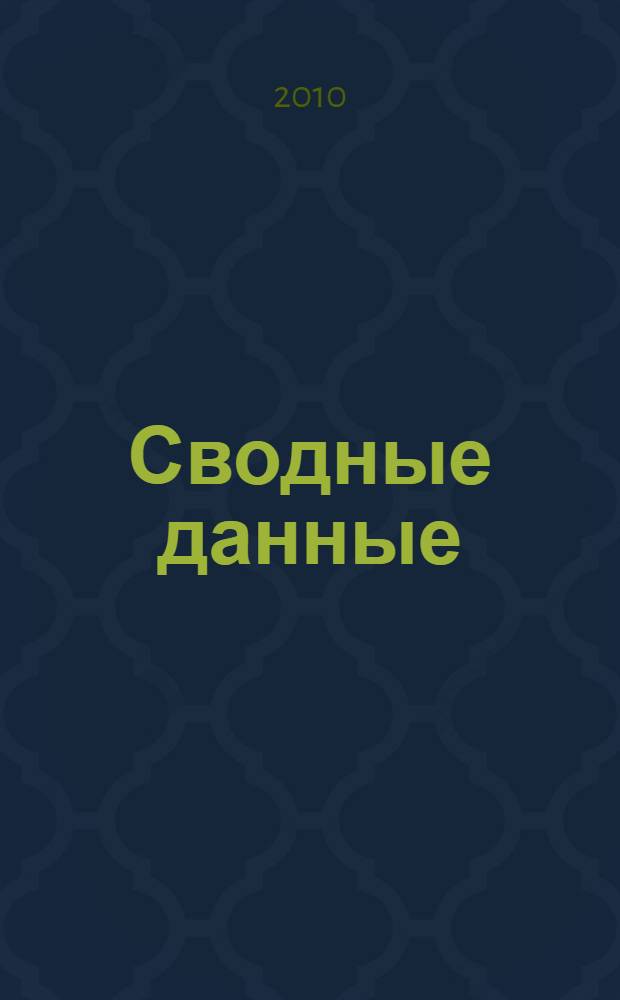 Сводные данные (план) международных мероприятий в области образования, науки и инноваций на 2010 г. (Россия, страны СНГ) Выпуск 2
