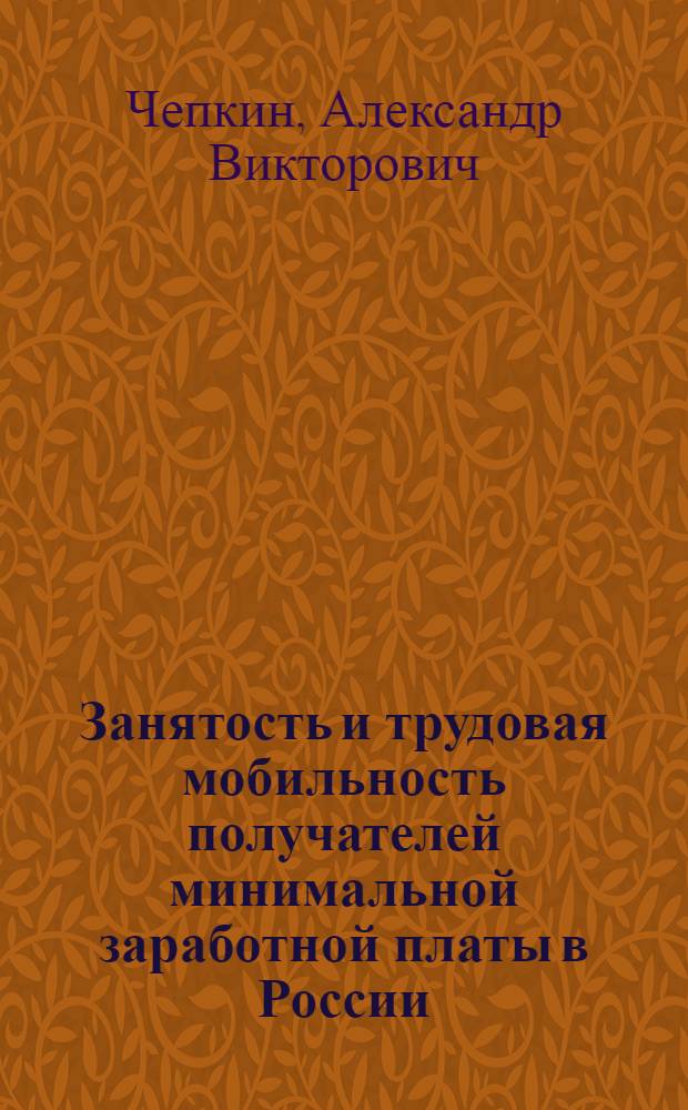 Занятость и трудовая мобильность получателей минимальной заработной платы в России