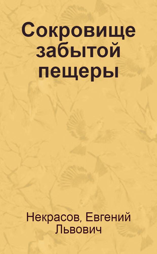 Сокровище забытой пещеры : повесть : для среднего школьного возраста