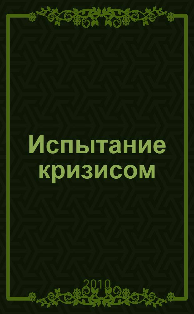 Испытание кризисом : Одиссея преодоления