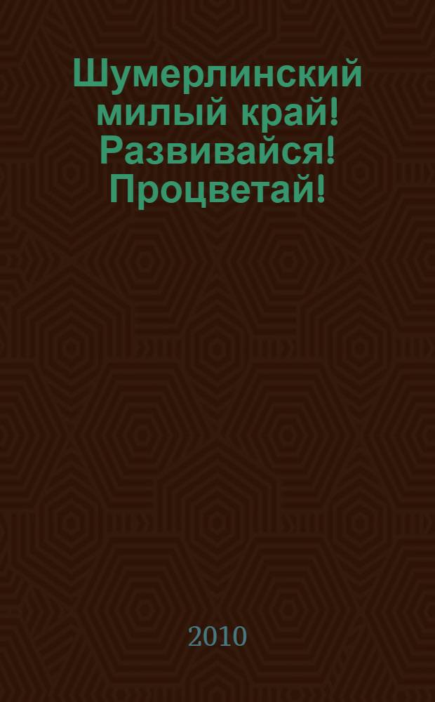 Шумерлинский милый край! Развивайся ! Процветай!