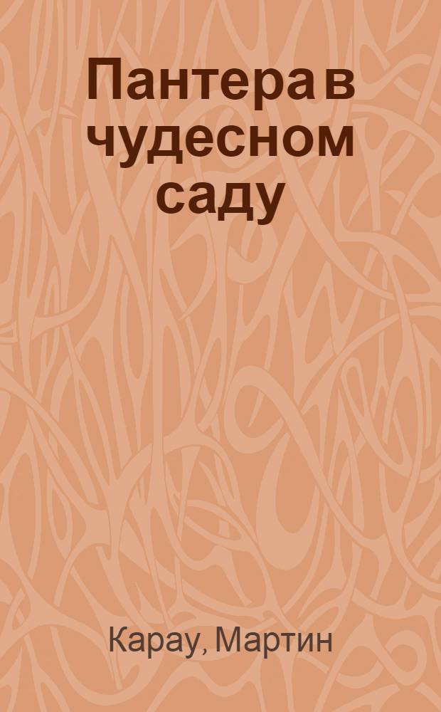 Пантера в чудесном саду : для чтения взрослыми детям