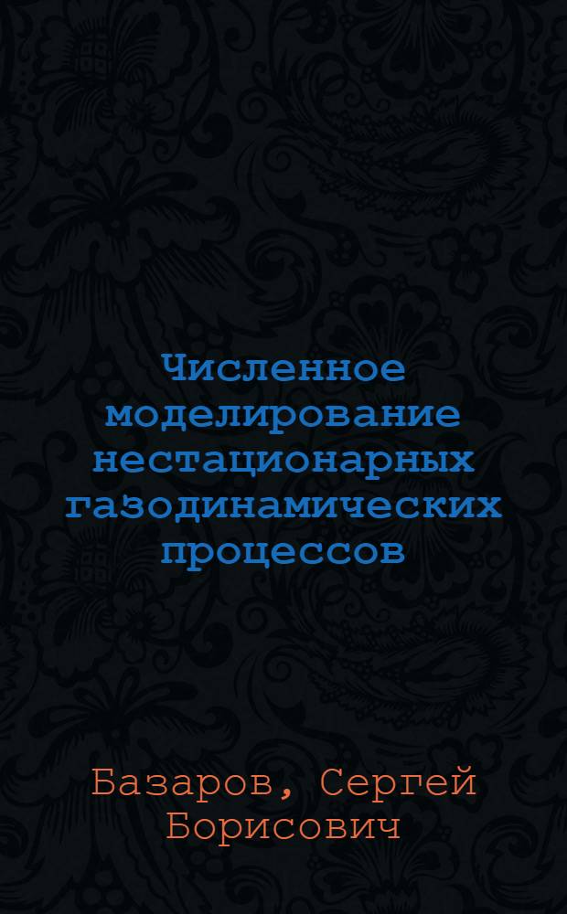 Численное моделирование нестационарных газодинамических процессов : Автореф. дис. на соиск. учен. степ. к.ф.-м.н