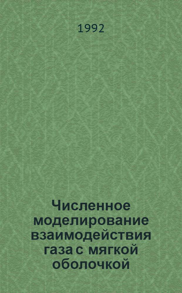Численное моделирование взаимодействия газа с мягкой оболочкой : Автореф. дис. на соиск. учен. степ. к.ф.-м.н