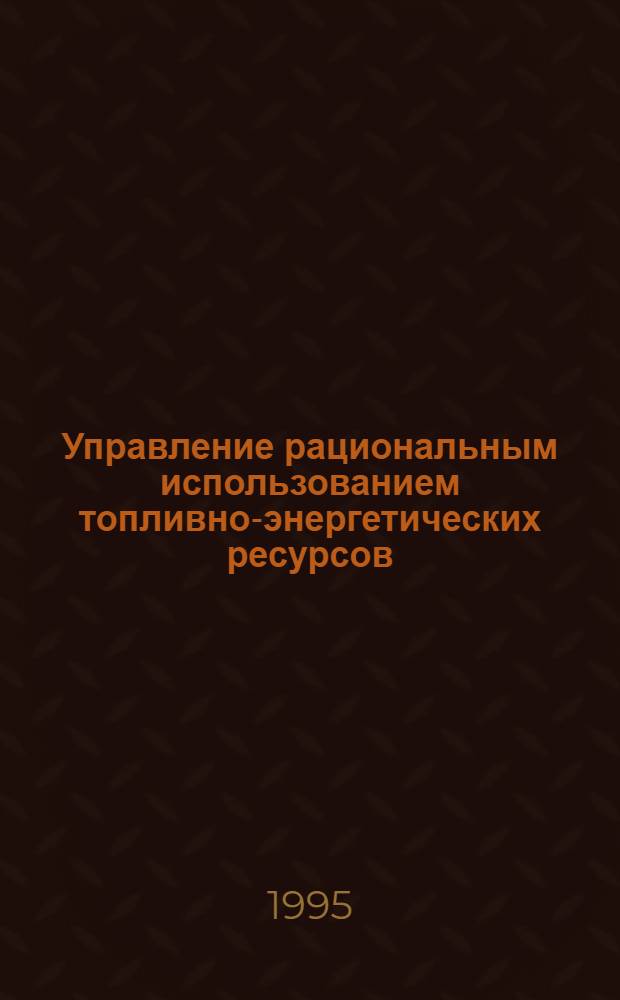 Управление рациональным использованием топливно-энергетических ресурсов : (На материалах Респ. Беларусь и Нигерии) : Автореф. дис. на соиск. учен. степ. к.э.н. : Спец. 08.00.05
