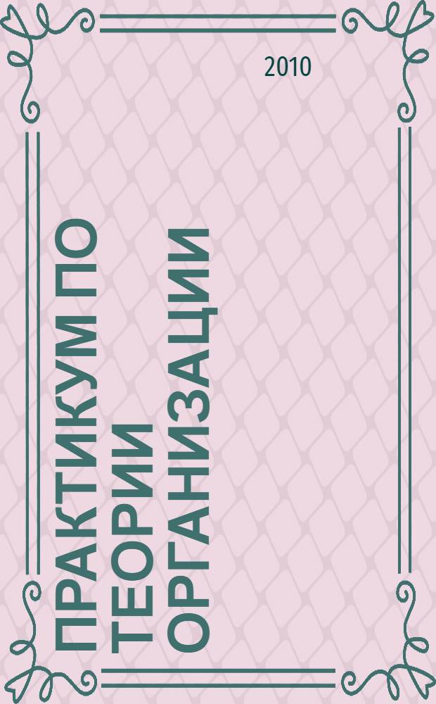 Практикум по теории организации : учебное пособие