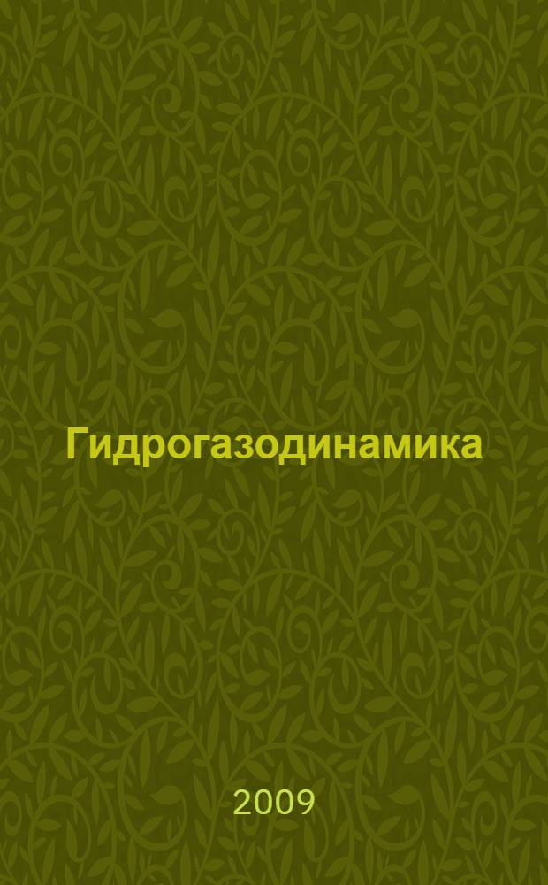 Гидрогазодинамика : учебное пособие
