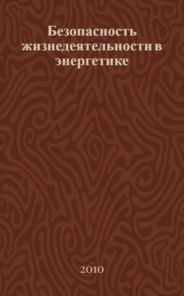 Безопасность жизнедеятельности в энергетике : учебник для студентов высших учебных заведений, обучающихся по специальности "Автоматизация технологических процессов и производств (энергетика)" направления "Автоматизированные технологии и производства"