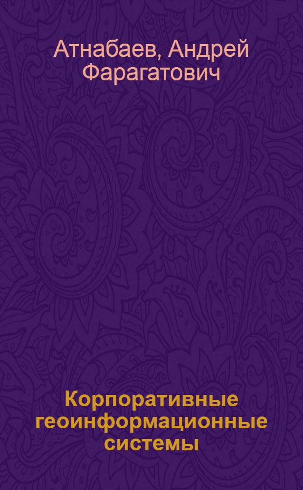 Корпоративные геоинформационные системы : учебное пособие для студентов очной и вечерней форм обучения, обучающихся по специальности 230201 "Информационные системы и технологии" направления 230200 "Информационные системы"