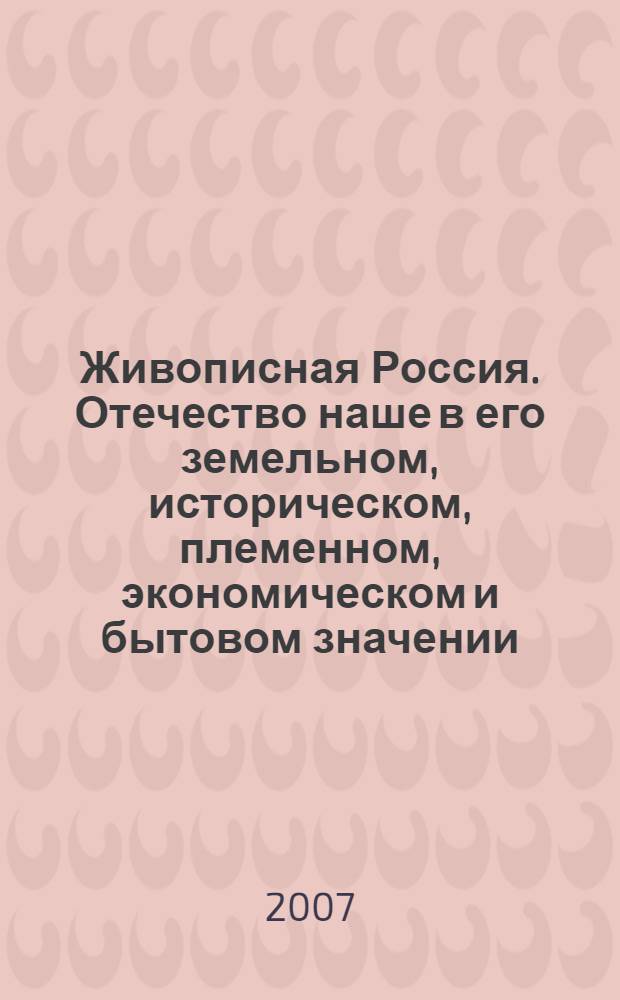 Живописная Россия. Отечество наше в его земельном, историческом, племенном, экономическом и бытовом значении. Северная Россия. Озерная, или Новгородская, область