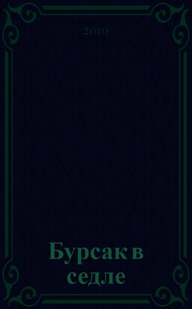Бурсак в седле : роман