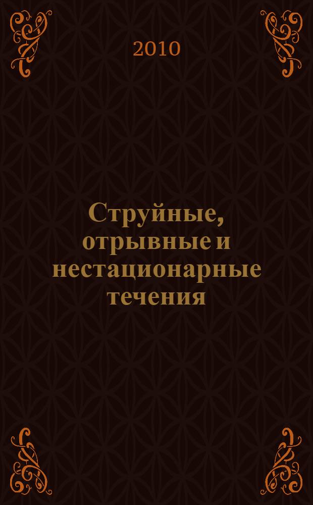Струйные, отрывные и нестационарные течения : XXII Юбилейный семинар с международным участием, 22-25 июня 2010 г., Санкт-Петербург : тезисы докладов