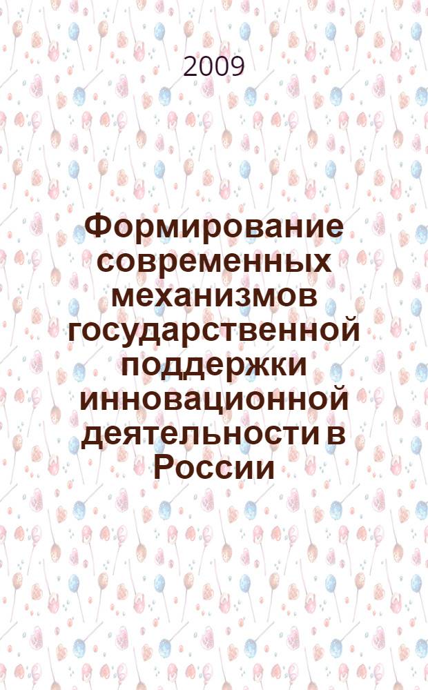 Формирование современных механизмов государственной поддержки инновационной деятельности в России : автореферат диссертации на соискание ученой степени кандидата экономических наук : специальность 08.00.05 <Экономика и управление народным хозяйством по отраслям и сферам деятельности>