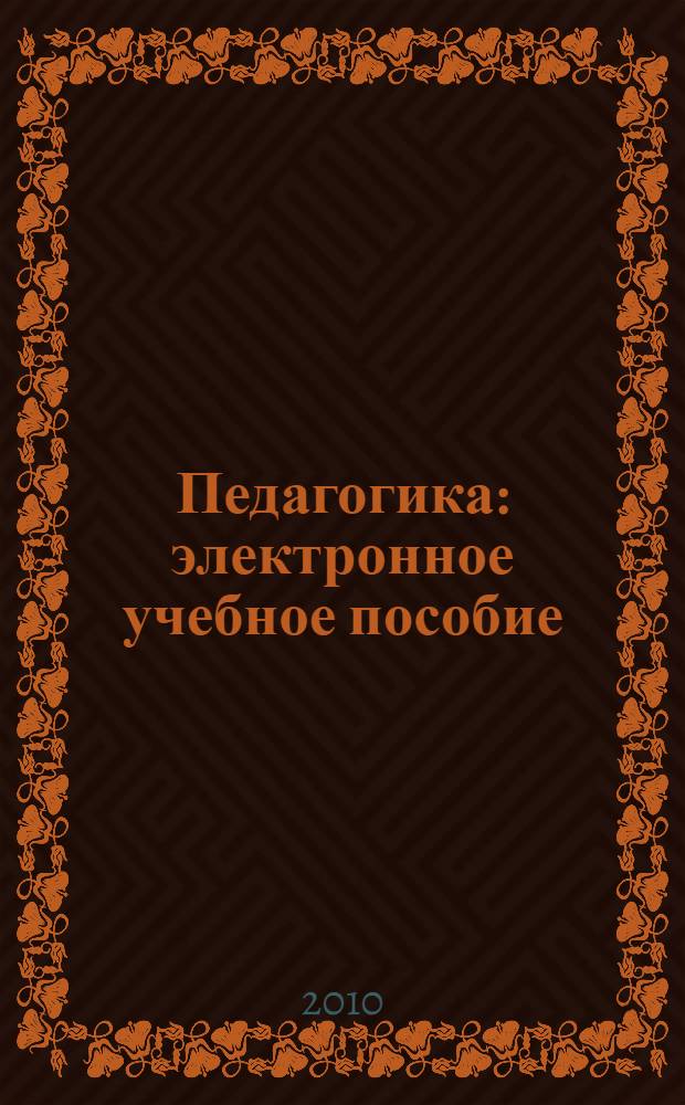 Педагогика : электронное учебное пособие