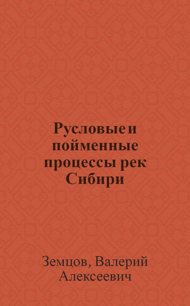 Русловые и пойменные процессы рек Сибири : электронное учебное пособие