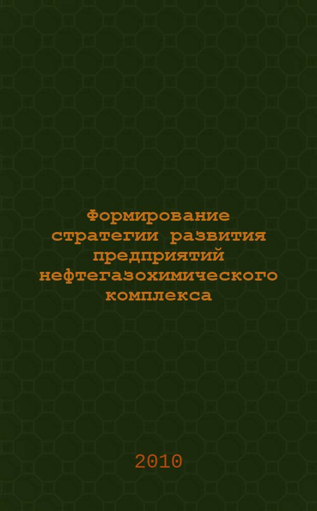 Формирование стратегии развития предприятий нефтегазохимического комплекса: теория и практика : монография