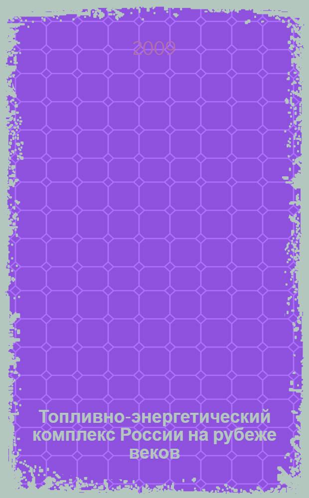 Топливно-энергетический комплекс России на рубеже веков: состояние, проблемы и перспективы развития : справочно-аналитический сборник : в 2 т