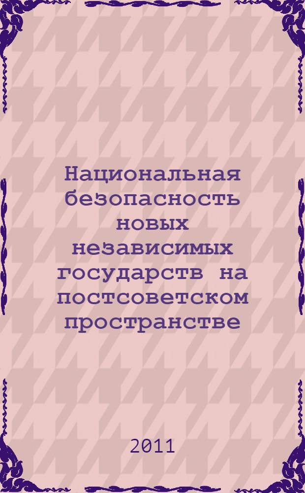 Национальная безопасность новых независимых государств на постсоветском пространстве (на материалах стран Центральной Азии) : автореферат диссертации на соискание ученой степени к.полит.н. : специальность 23.00.04