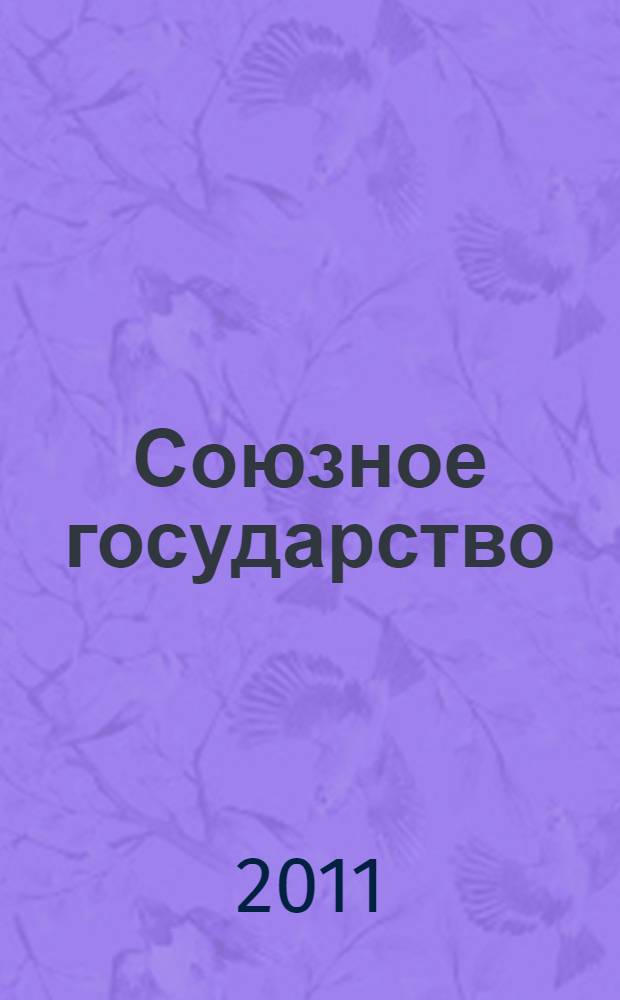 Союзное государство: правовая идентификация, принципы организации, органы власти : монография