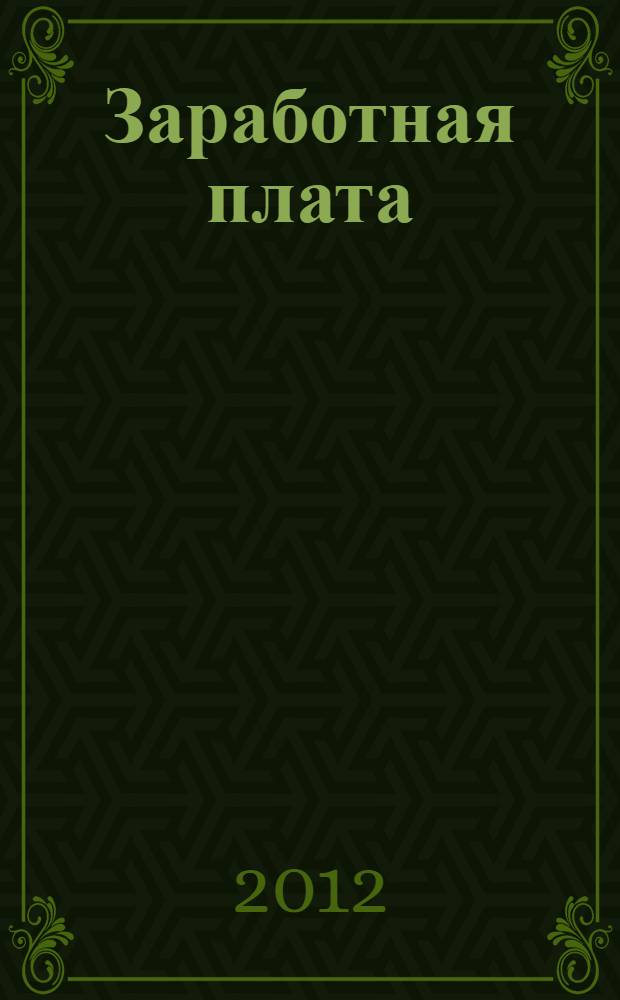 Заработная плата: начисление, выплаты, налоги : практическое руководство : все расчеты по оплате труда, компенсации, надбавки, премии, оплата неотработанного времени, новый порядок уплаты взносов на социальное страхование