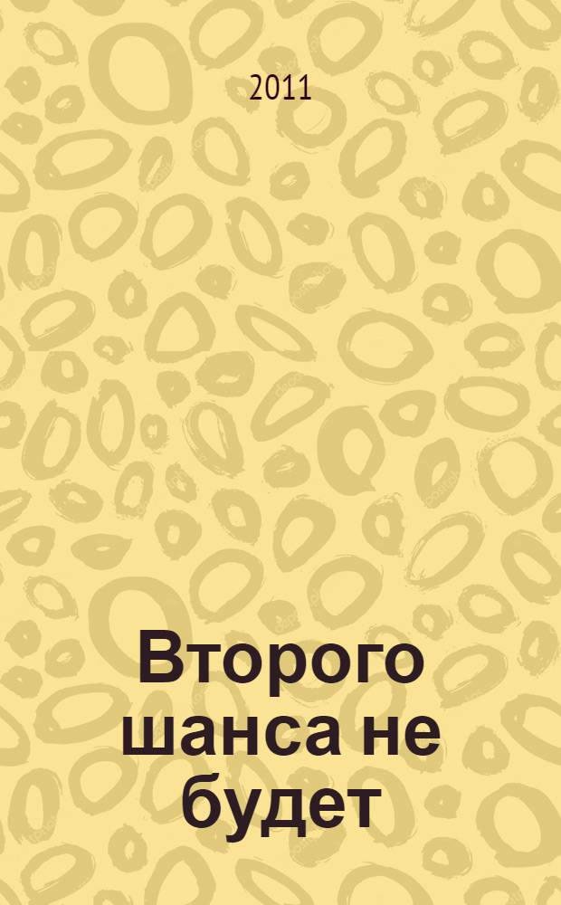 Второго шанса не будет : роман
