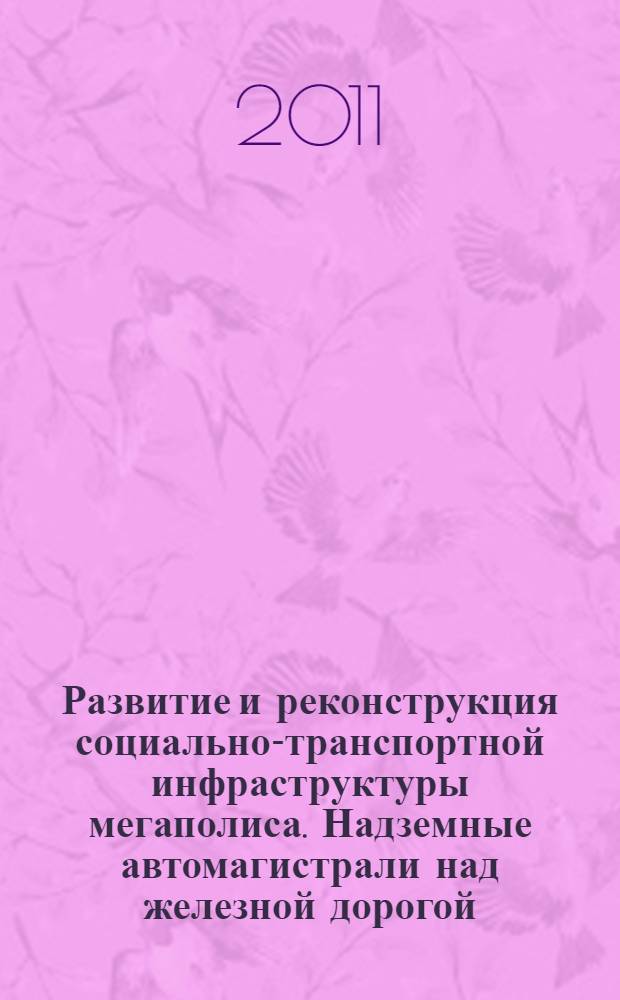 Развитие и реконструкция социально-транспортной инфраструктуры мегаполиса. Надземные автомагистрали над железной дорогой