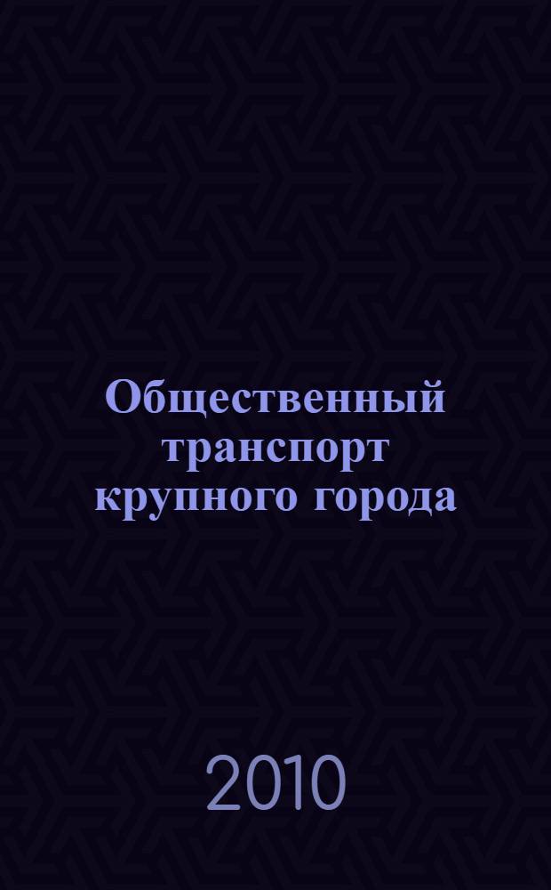 Общественный транспорт крупного города : географическое исследование на примере Твери