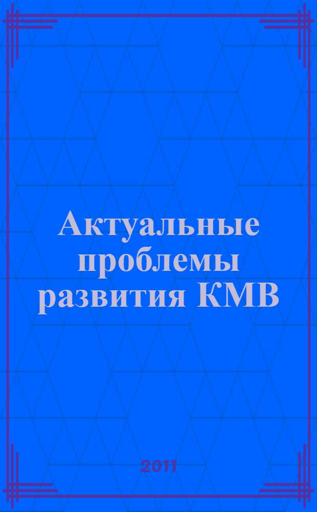 Актуальные проблемы развития КМВ: общенациональный, региональный и муниципальный аспекты