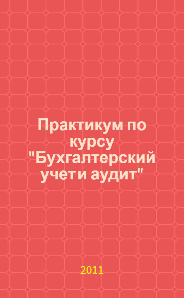 Практикум по курсу "Бухгалтерский учет и аудит"