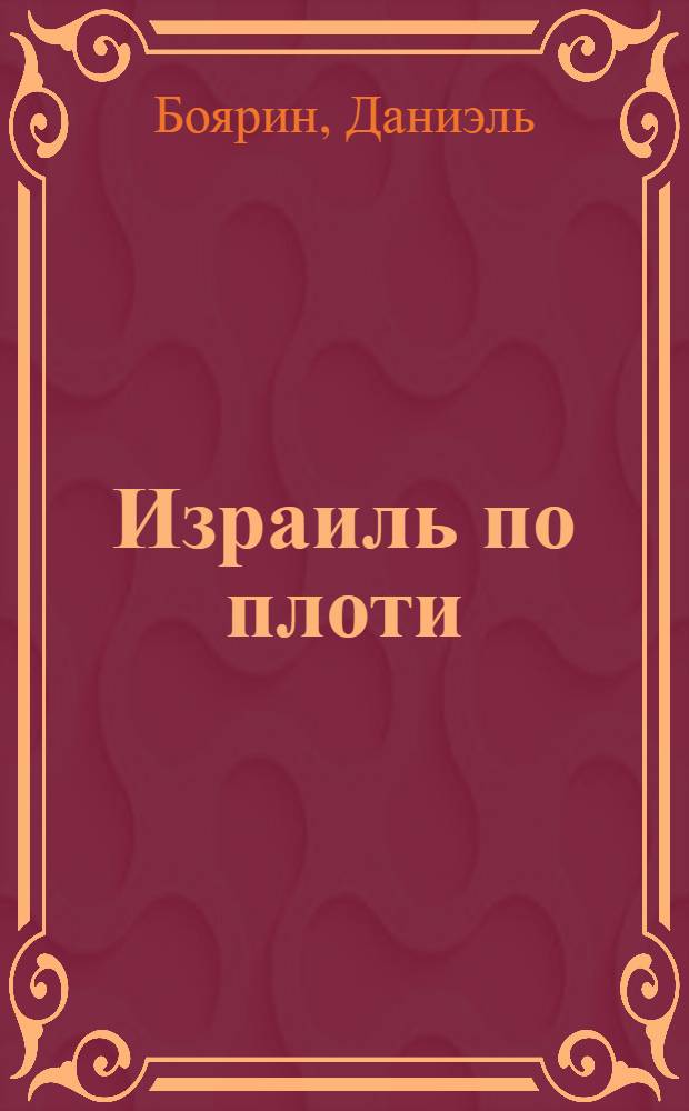 Израиль по плоти : о сексе в талмудической культуре