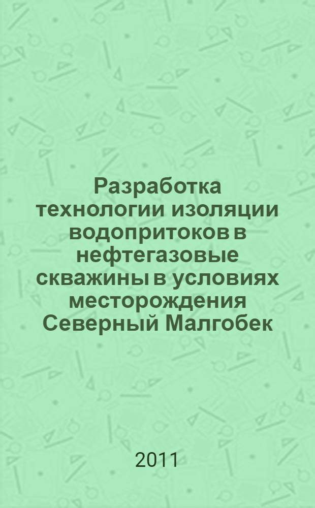 Разработка технологии изоляции водопритоков в нефтегазовые скважины в условиях месторождения Северный Малгобек : автореф. дис. на соиск. учен. степ. к. т. н. : специальность 25.00.17 <Разработка и эксплуатация нефтяных и газовых месторождений>