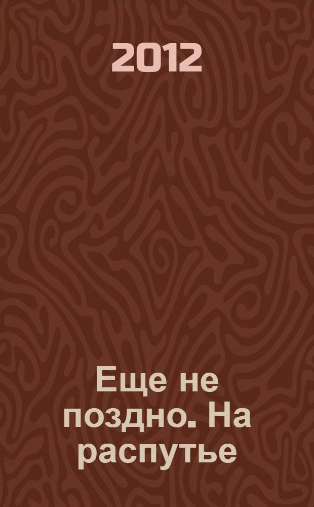Еще не поздно. На распутье : фантастический роман