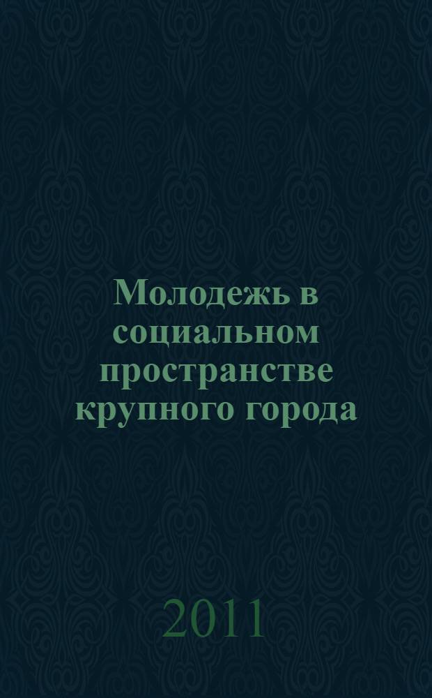 Молодежь в социальном пространстве крупного города