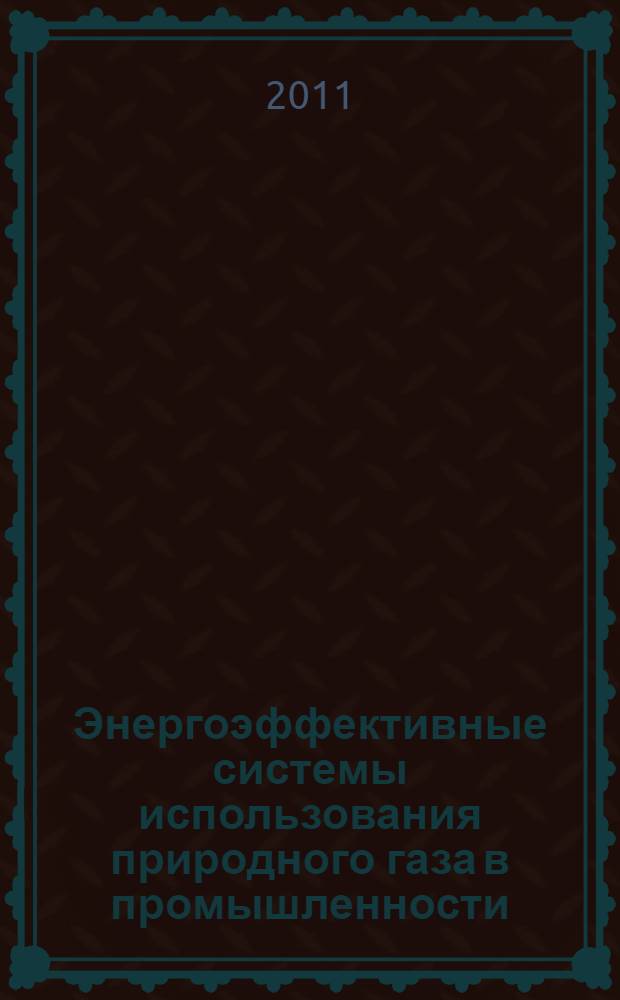 Энергоэффективные системы использования природного газа в промышленности : учебное пособие