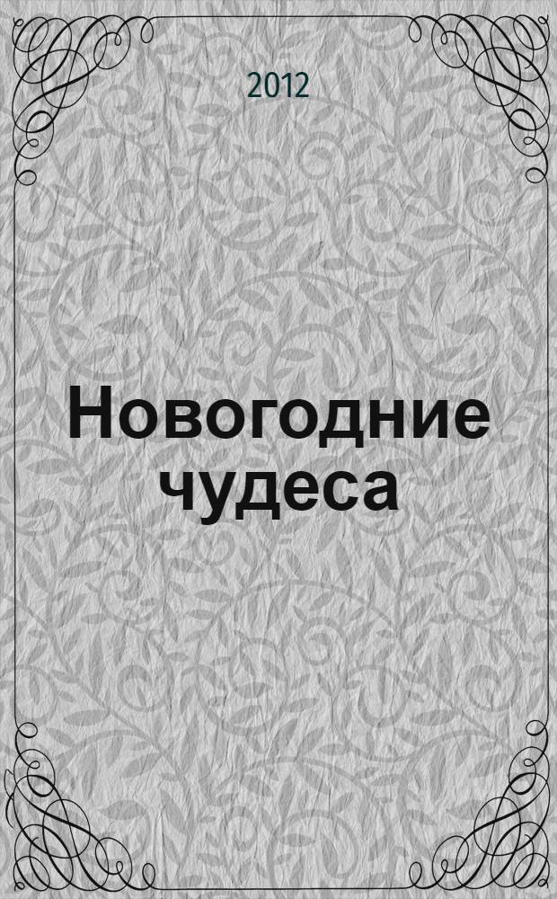 Новогодние чудеса : сказки, загадки : для дошкольного возраста