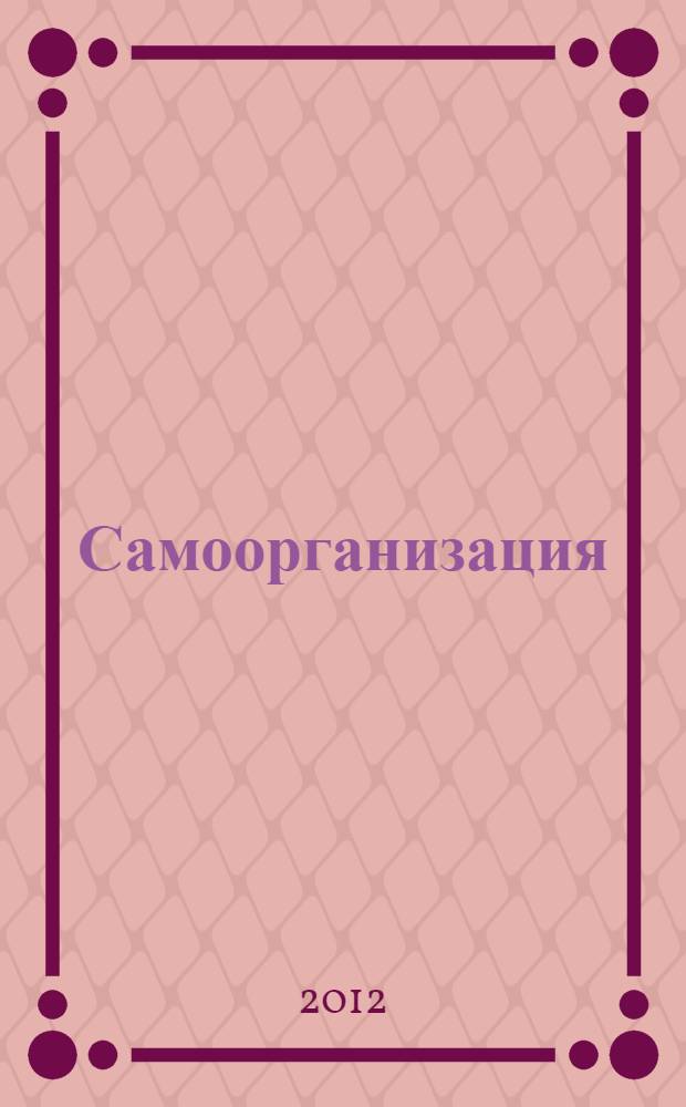 Самоорганизация: уровни и способы описания