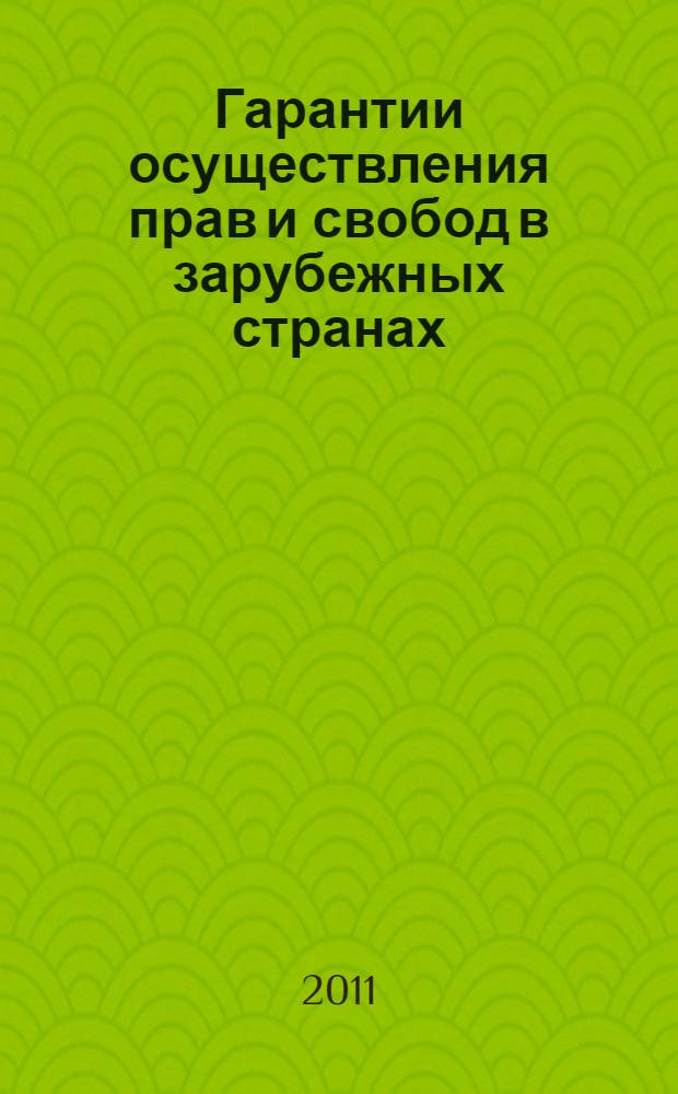 Гарантии осуществления прав и свобод в зарубежных странах