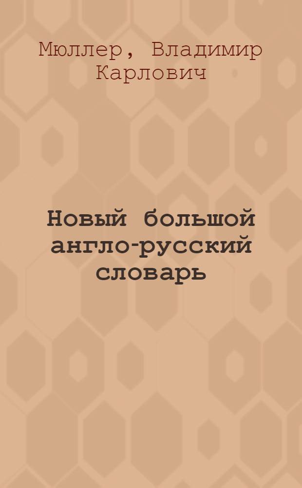 Новый большой англо-русский словарь = New russian-english dictionary : 220000 слов и словосочетаний