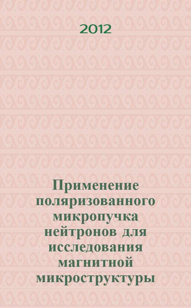 Применение поляризованного микропучка нейтронов для исследования магнитной микроструктуры