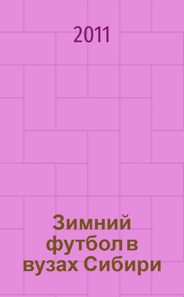 Зимний футбол в вузах Сибири